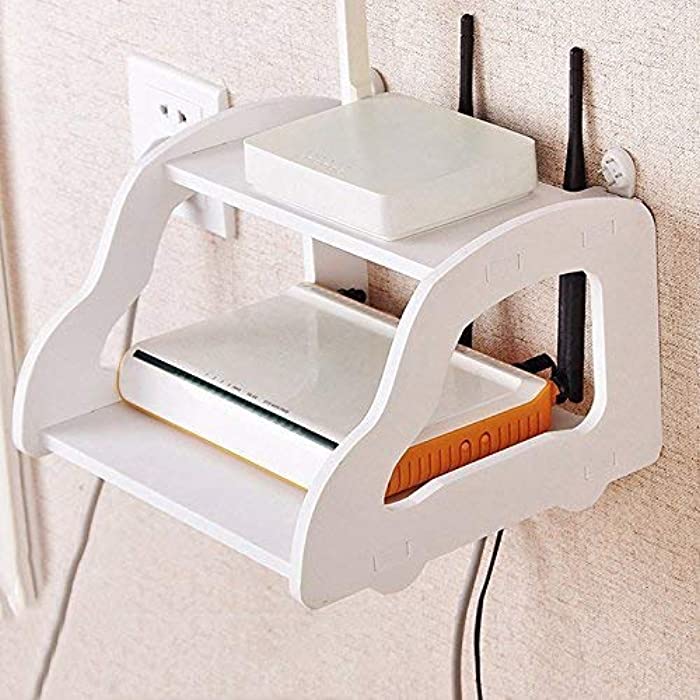 Double Layer Wall Mounted Router Stand