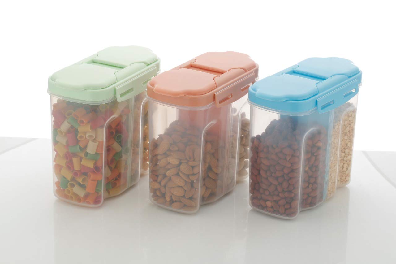 2 Section 2400ml Storage Container