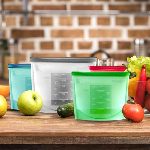 Silicone Fridge Bag 1ltr (Random Color)