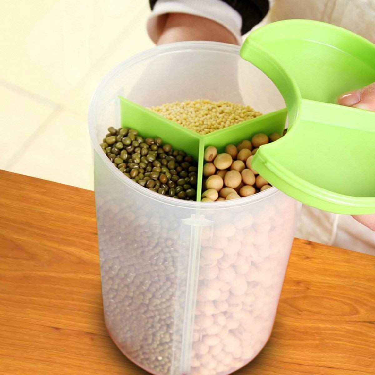 Transparent Air Tight Cereals Dispenser & Container