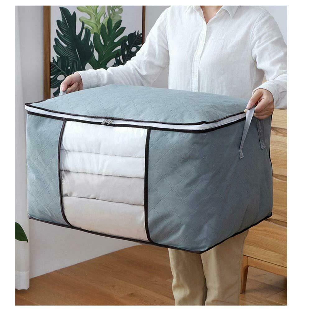 Zippered Space Saver Comforter, Pillow, Quilt, Bedding, Clothes, Blanket Storage Organizer