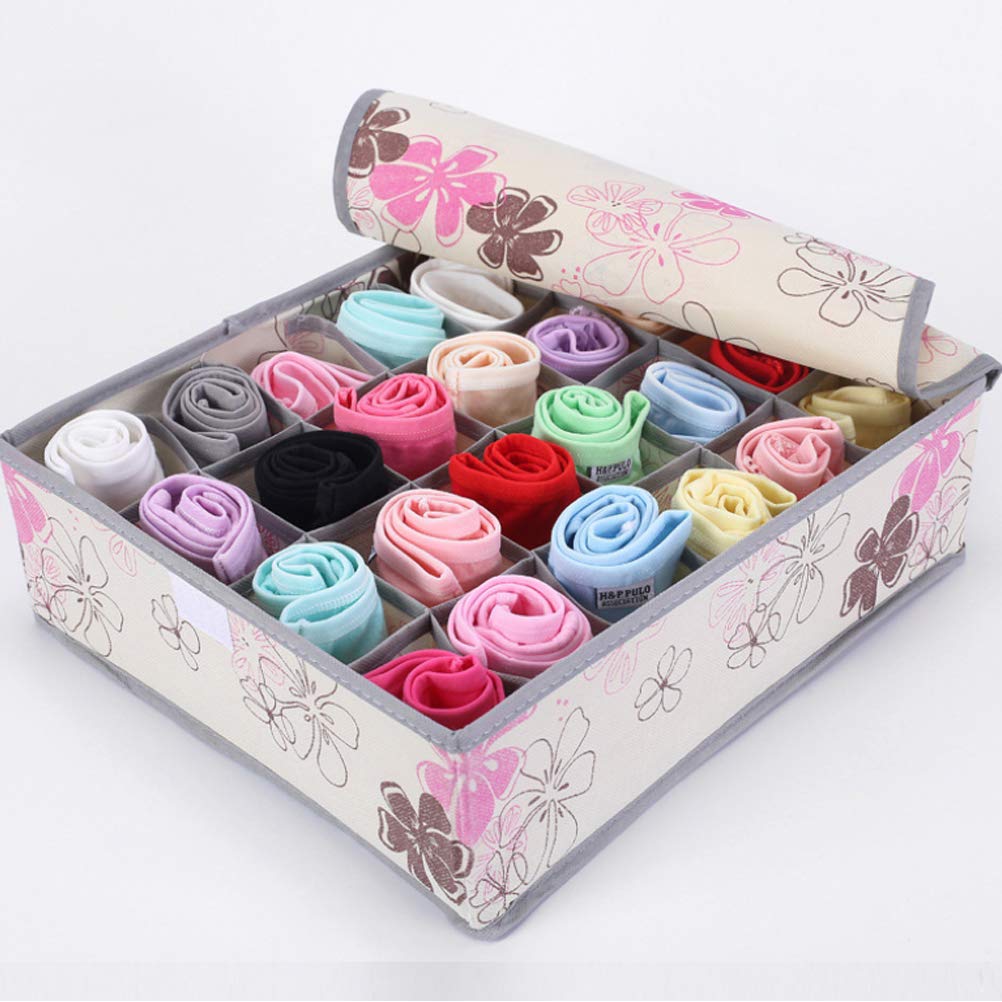 24 Compartments Socks Organizer