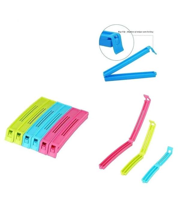 Food Snack Bag Pouch Clip Sealer Multi color ( PACK OF 18 )