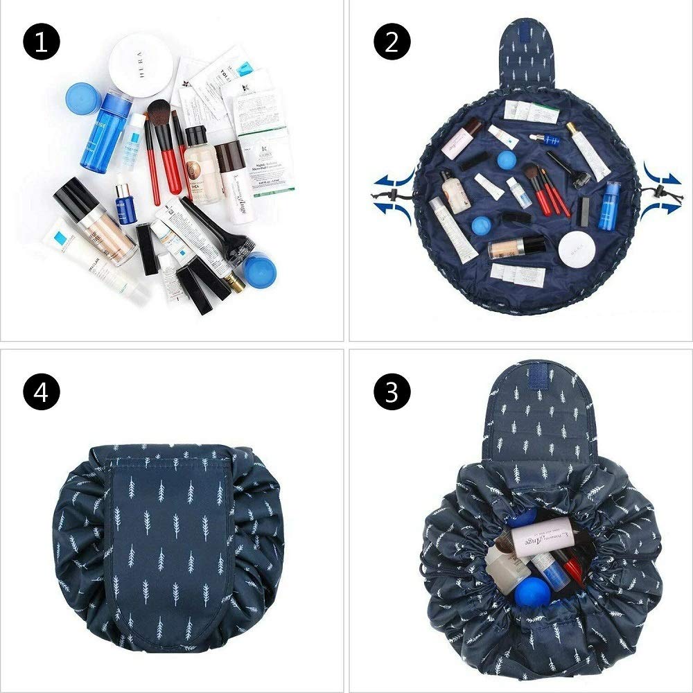 Portable Travel Cosmetic Bags with Drawstrings