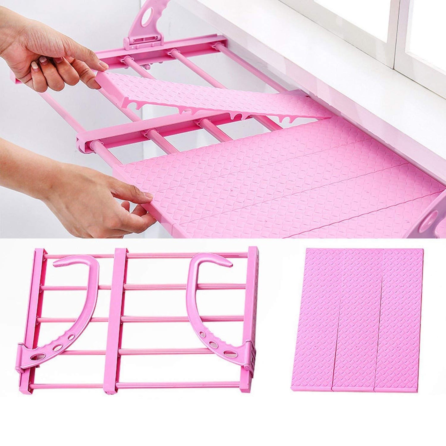 Multipurpose Adjustable Hanging Rack for Shoes, Clothes, Towels