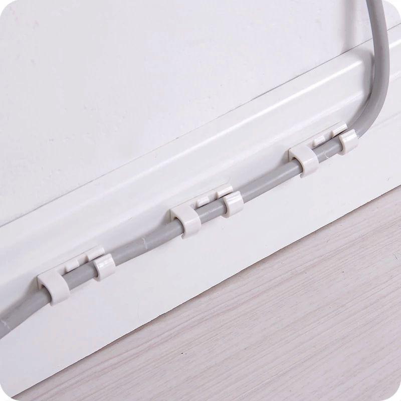 20 Pcs Cord Wire Cable Plastic Clips (Random)