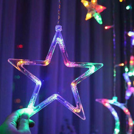 LED String Star Moon Shape Light (Multi Color)