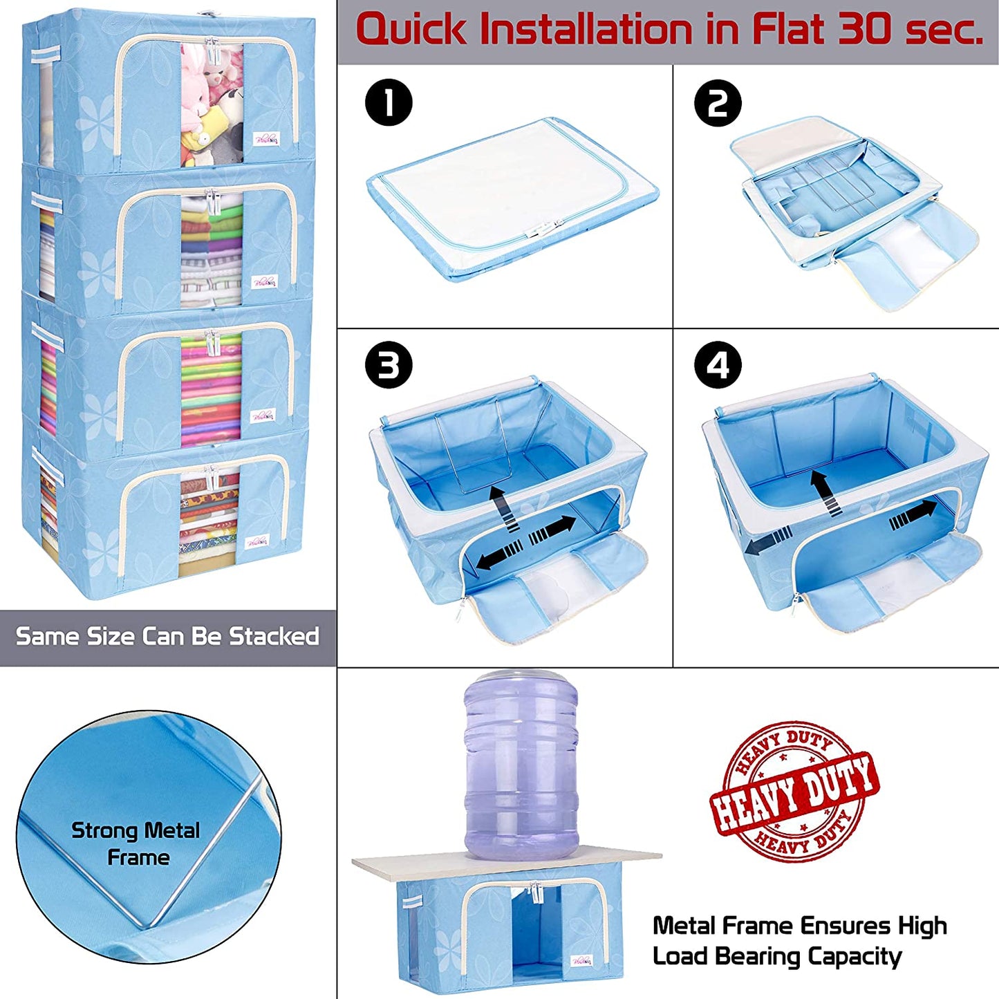 Oxford Fabric Saree Storage Box