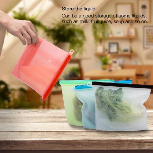 Silicone Fridge Bag 1ltr (Random Color)
