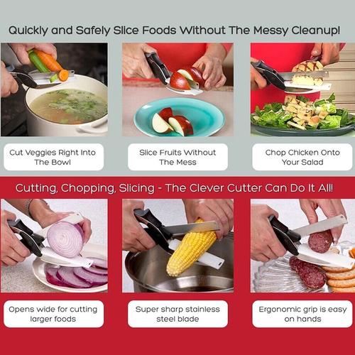 Smart Cutter Vegetable & Fruit Chopper 2 In 1