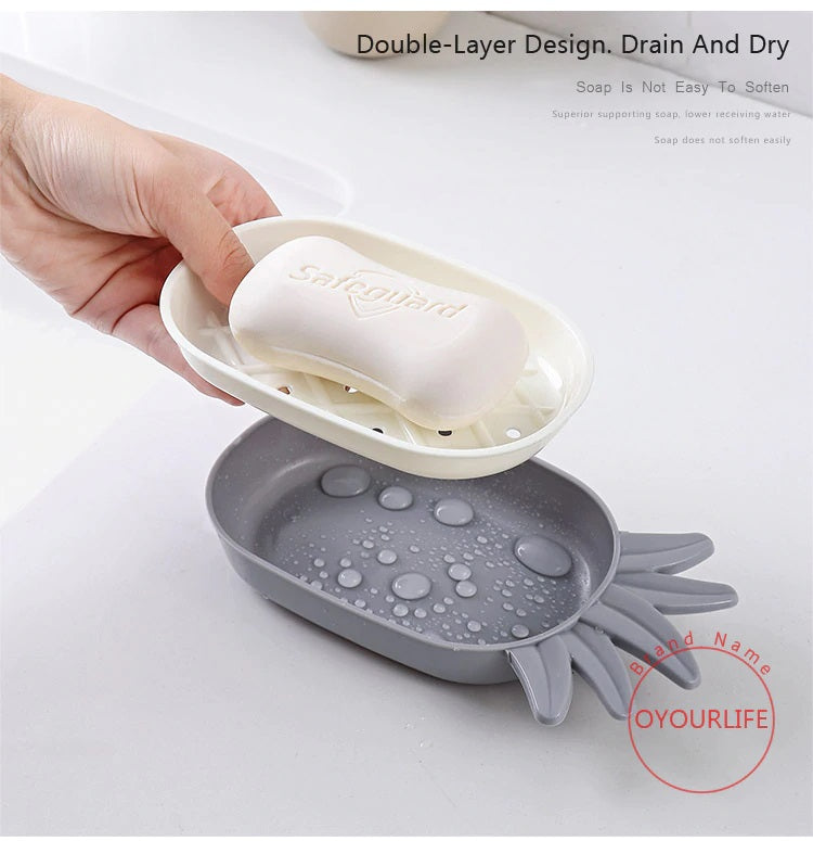 Pineapple Shape Drain Soap Box
