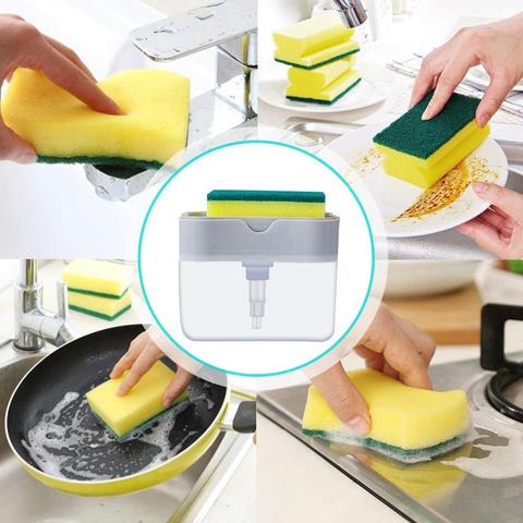 Liquid Soap Dispenser Sponge Holder ( WITH SPONGE )