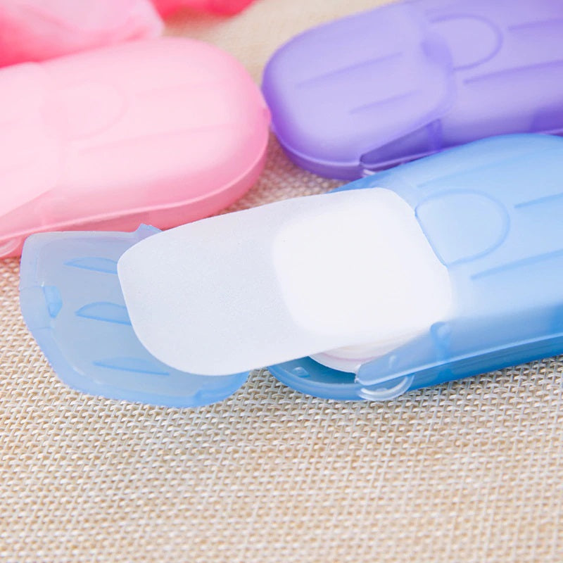 Portable Easy Carry Travel Soap Sheet Paper Dissolvable
