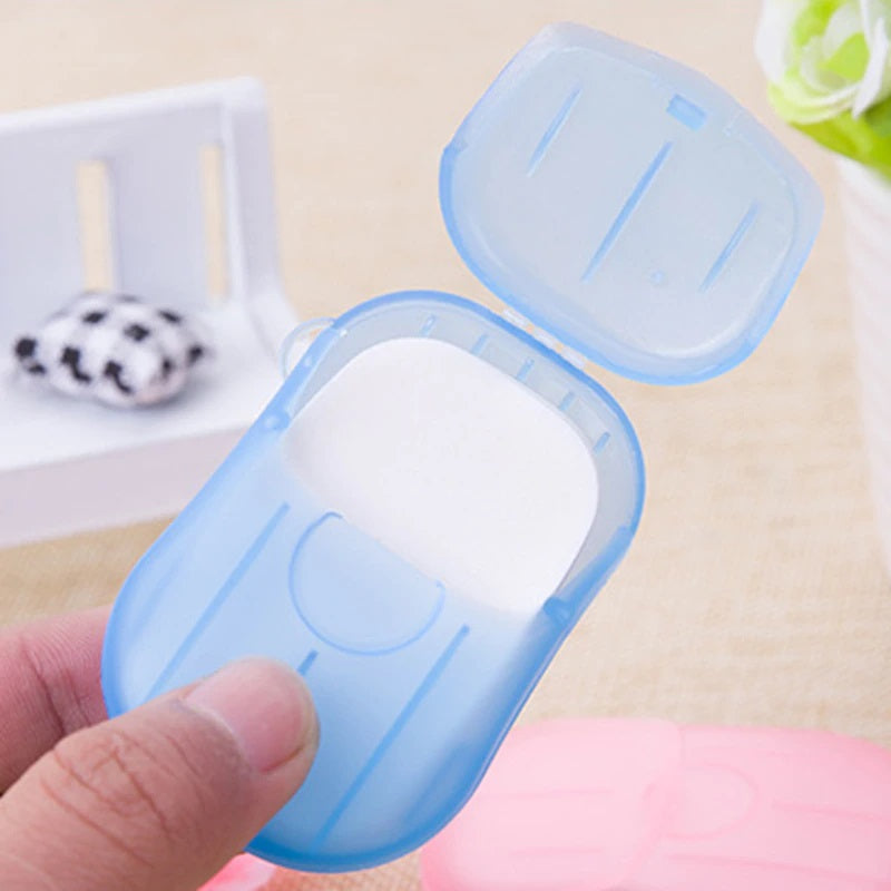 Portable Easy Carry Travel Soap Sheet Paper Dissolvable