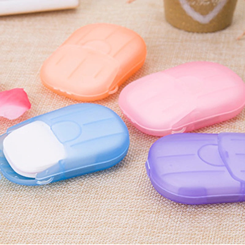 Portable Easy Carry Travel Soap Sheet Paper Dissolvable