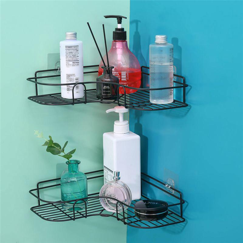 Shelf- Adhesive Metal Corner Storage Rack