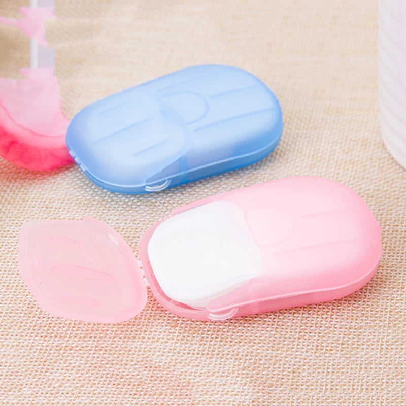 Portable Easy Carry Travel Soap Sheet Paper Dissolvable