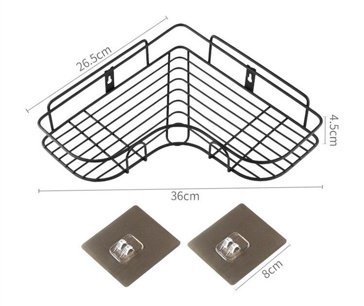 Shelf- Adhesive Metal Corner Storage Rack