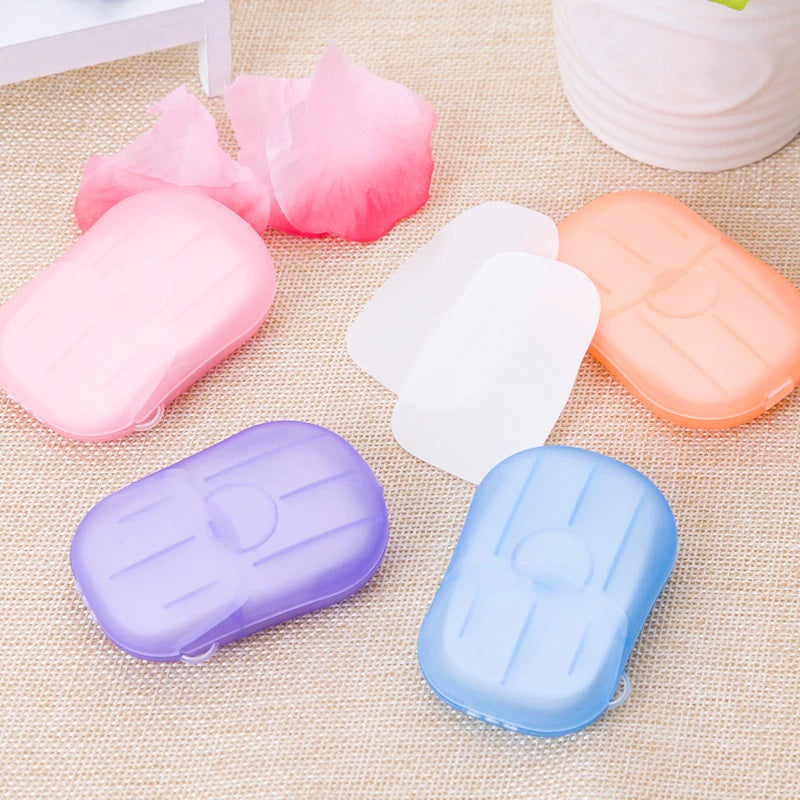 Portable Easy Carry Travel Soap Sheet Paper Dissolvable