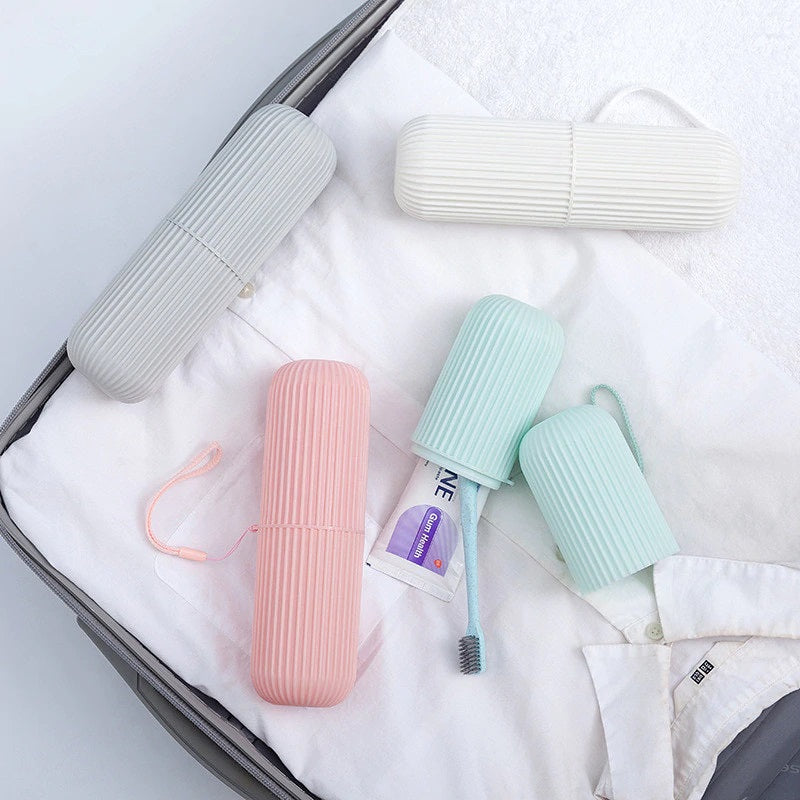 Portable toothbrush & toothpaste holder Storage box