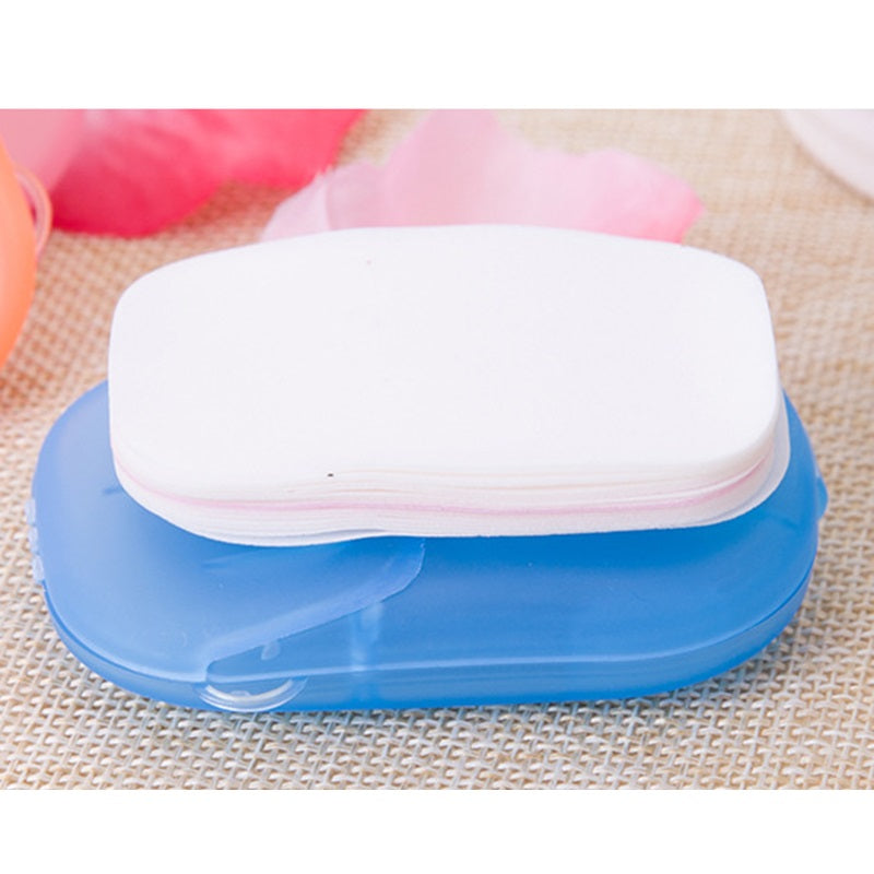 Portable Easy Carry Travel Soap Sheet Paper Dissolvable
