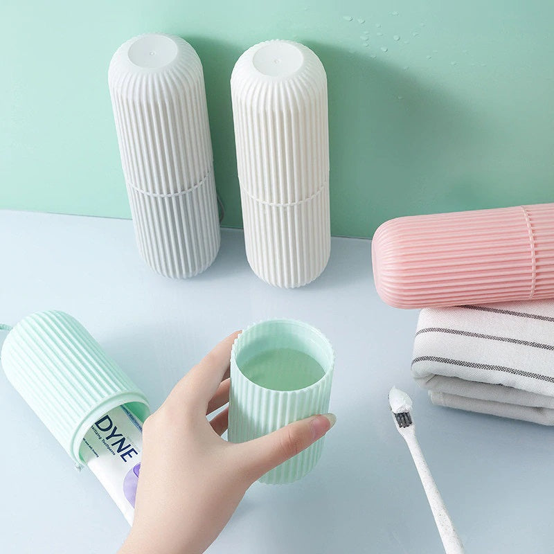 Portable toothbrush & toothpaste holder Storage box