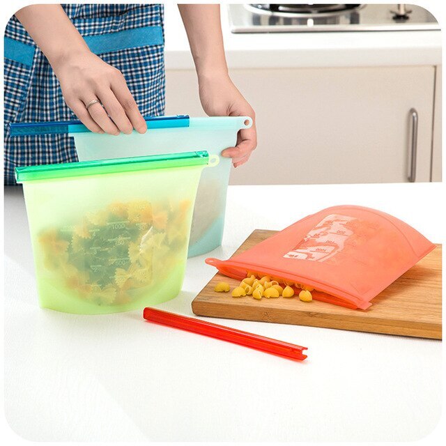 Silicone Fridge Bag 1ltr (Random Color)
