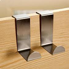 2 Pcs Stainless Steel Door Hook