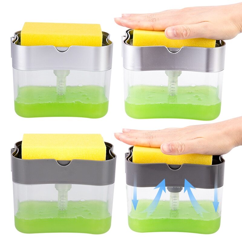 Liquid Soap Dispenser Sponge Holder ( WITH SPONGE )