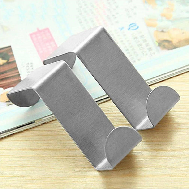 2 Pcs Stainless Steel Door Hook