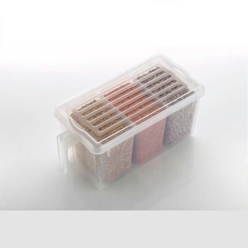 3 Section Clear Storage Organizer With Lid