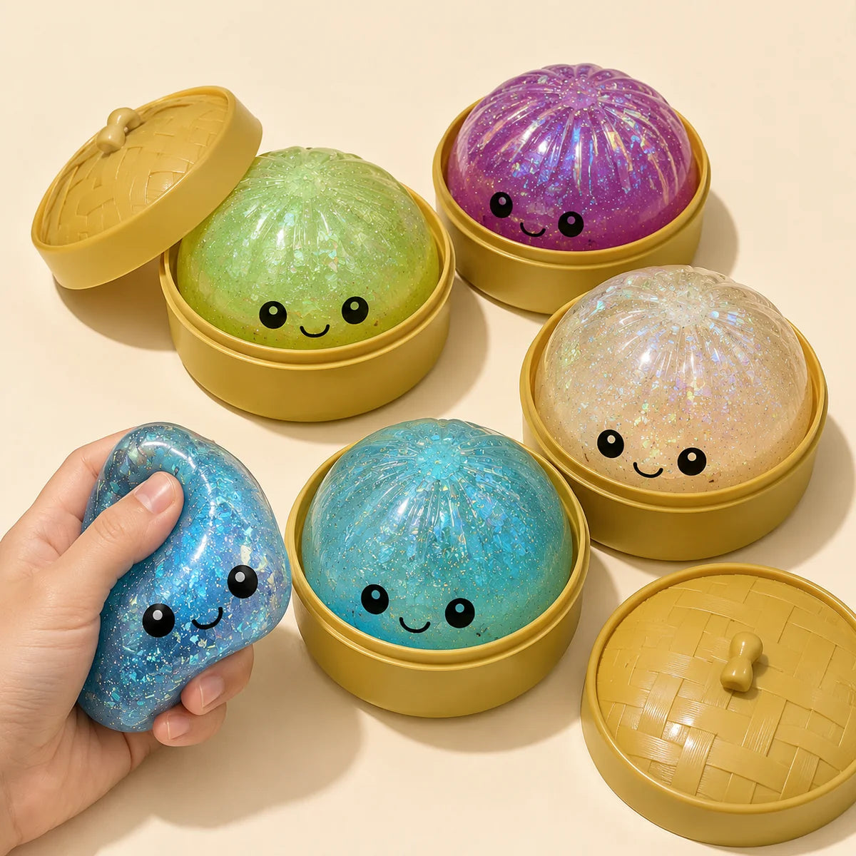 Cute Squishy Dumpling Stress Relief Ball