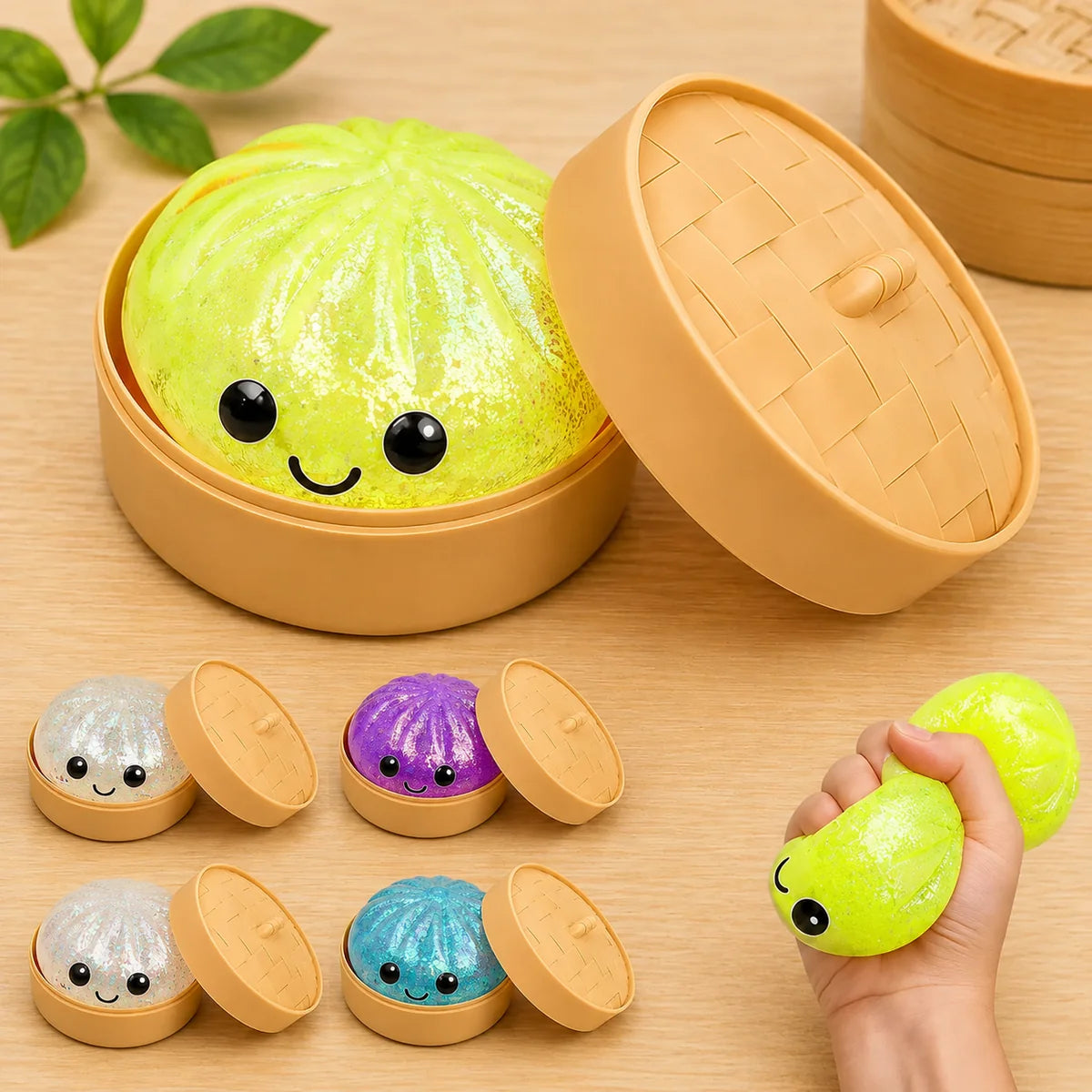 Cute Squishy Dumpling Stress Relief Ball