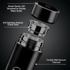 mart LED Display Temperature Water Bottle