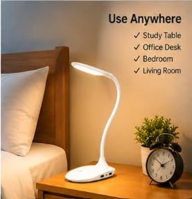 LED Desk Lamp with Flexible Gooseneck