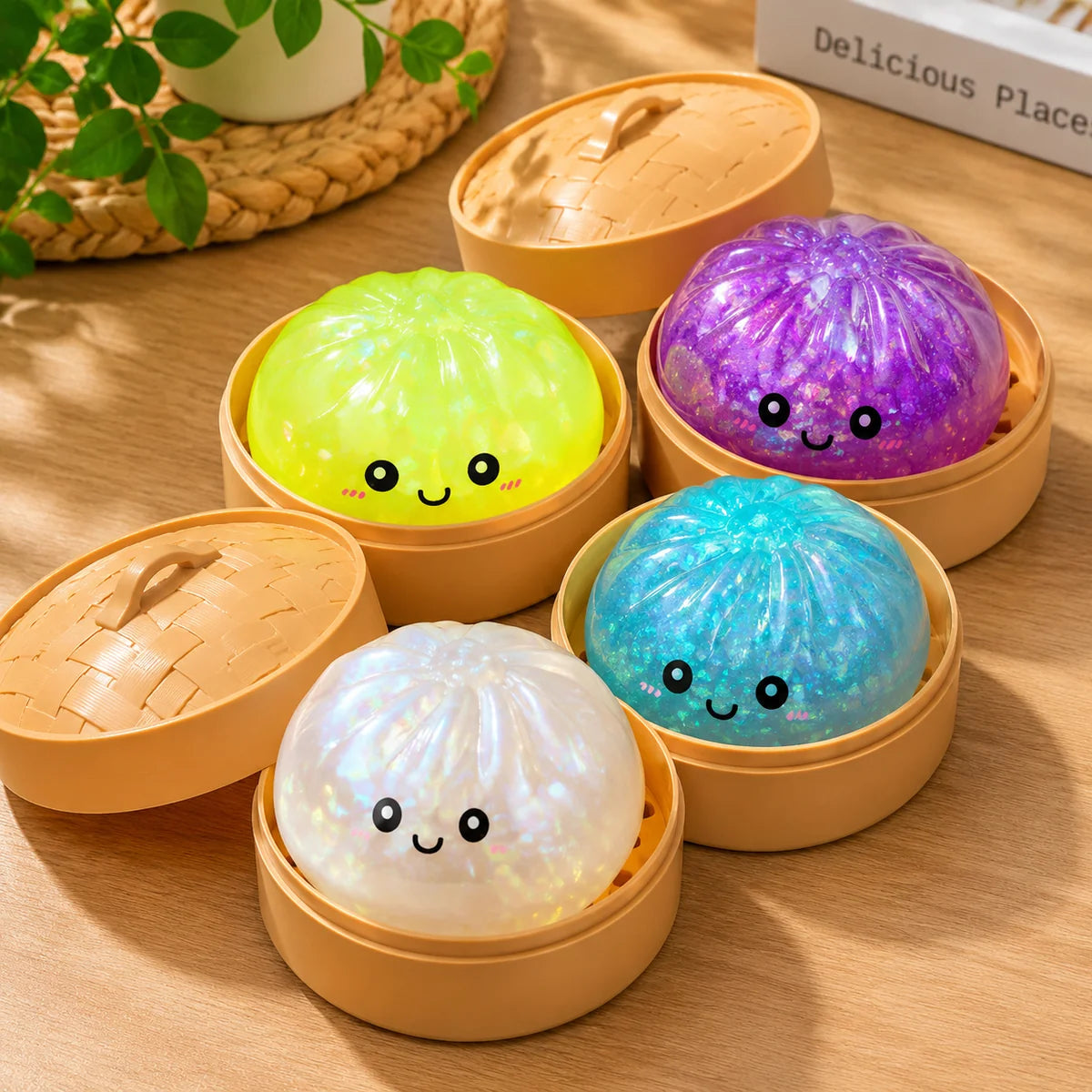 Cute Squishy Dumpling Stress Relief Ball