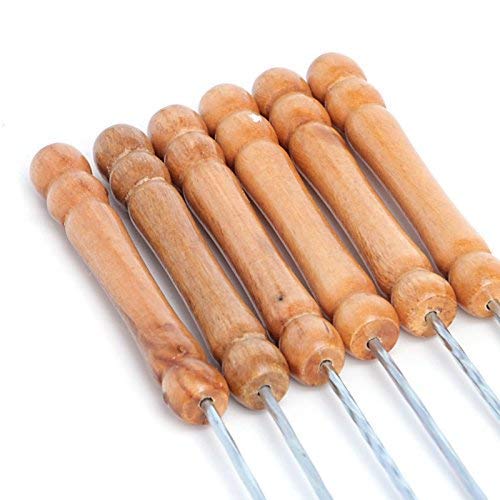 Stainless Steel BBQ Skewers Silver Set