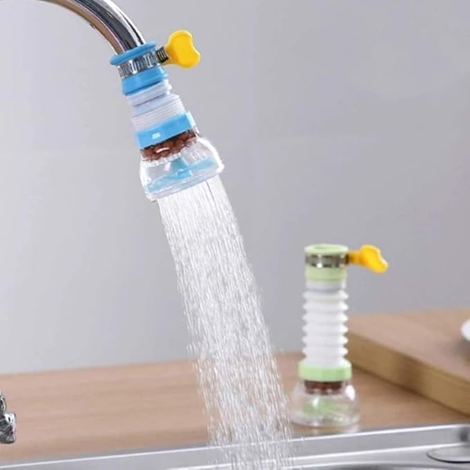 Flexible Anti-Splash Tap Extender with Shower Spray Regulator