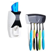 Automatic Toothpaste Dispenser with 5-Slot Toothbrush Holder