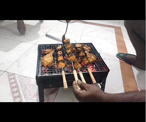 Stainless Steel BBQ Skewers Silver Set