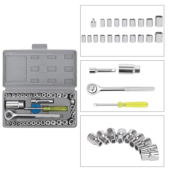 Chrome Vanadium Steel Tool Kit with Carrying Case