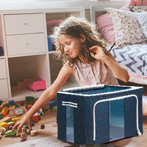 Wardrobe Organiser Folding Almira Steel Frame Cloth Box