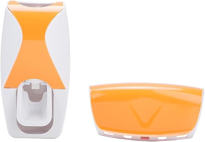 Automatic Toothpaste Dispenser with 5-Slot Toothbrush Holder