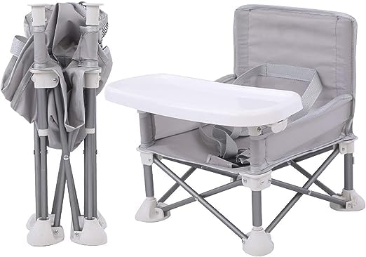 Folding Portable High Chair with Tray Baby