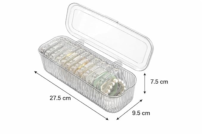 Acrylic Jewellery Organizer Storage Box with Mini Transparent Cases