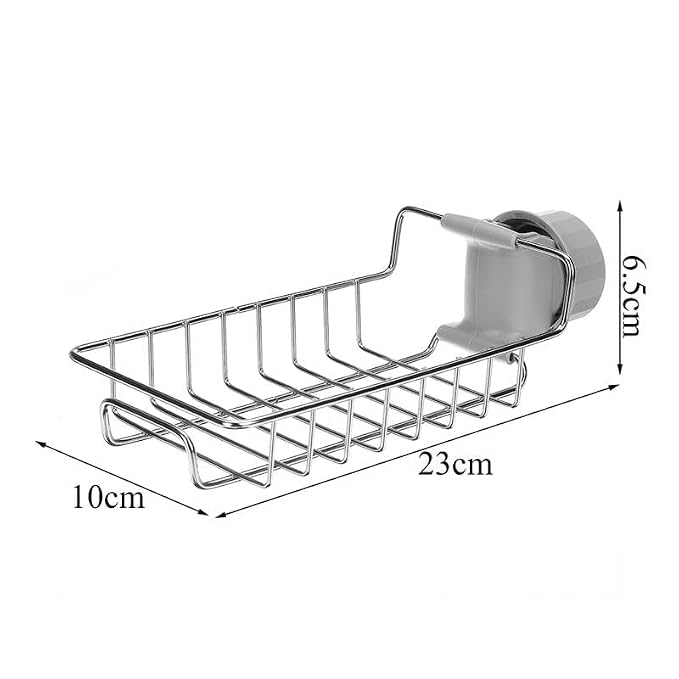 Sink Tap Stand - Stainless Steel Adjustable Faucet Shelf Drain Rack