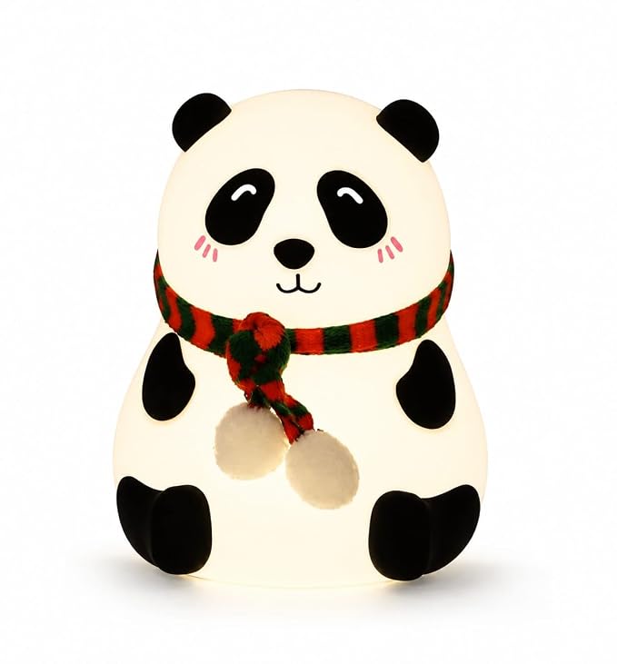 Panda Silicone Night Light Lamp for Room Decor