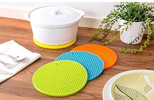 Silicone Round Hot Pot Holder Heat Resistant Disc Pads