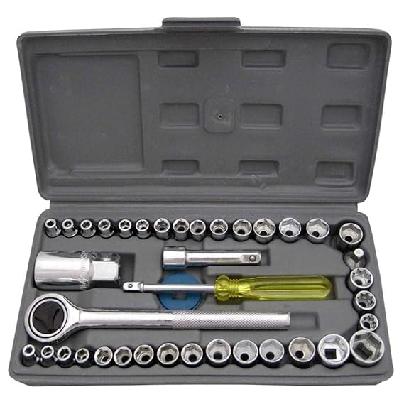 Chrome Vanadium Steel Tool Kit with Carrying Case