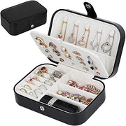 Mini Jewellery Box Organiser Portable Travel Double-Layer Jewelry Box